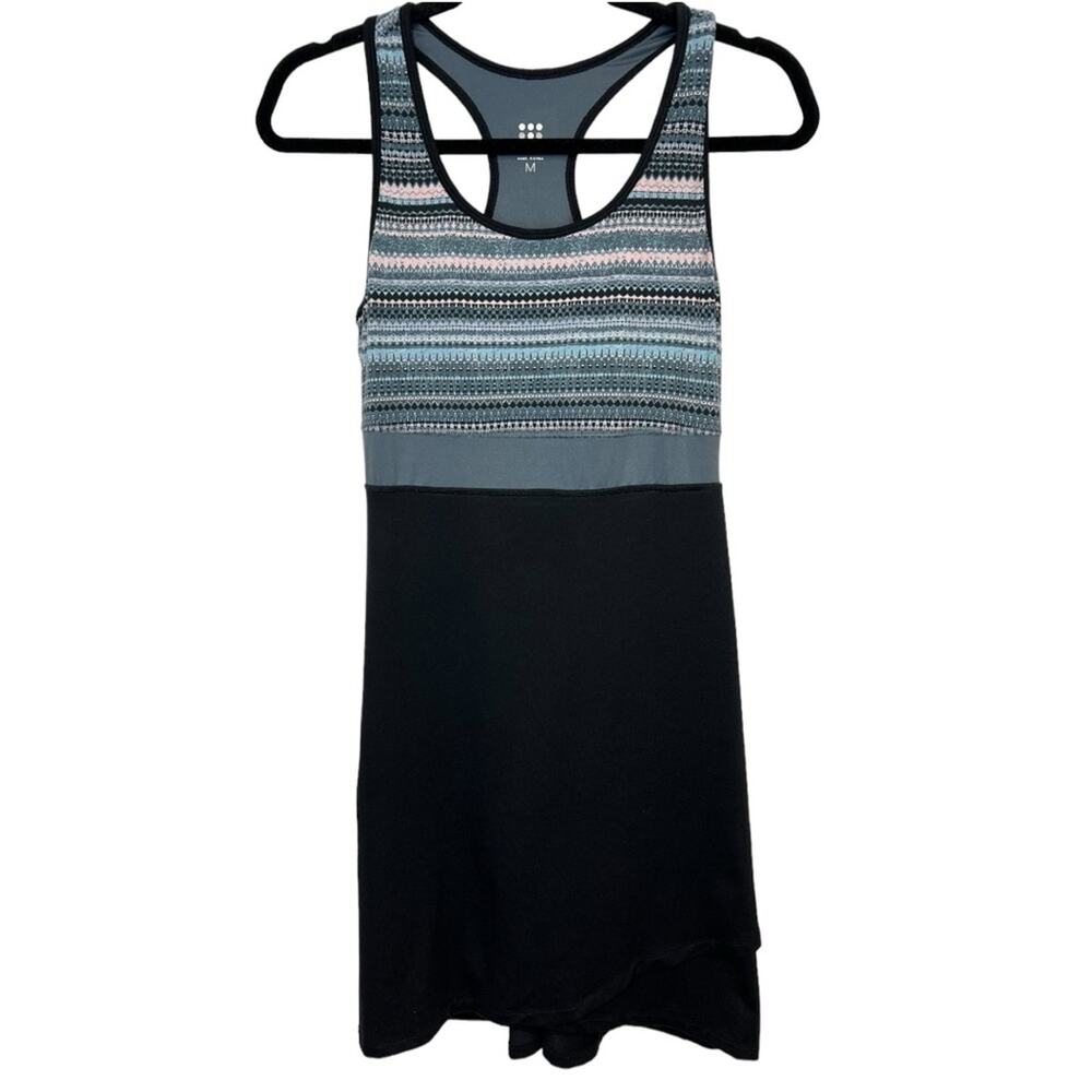 Title Nine Striped Black and Blue Mini Dress